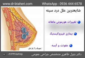  درد سینه پستان در زنان